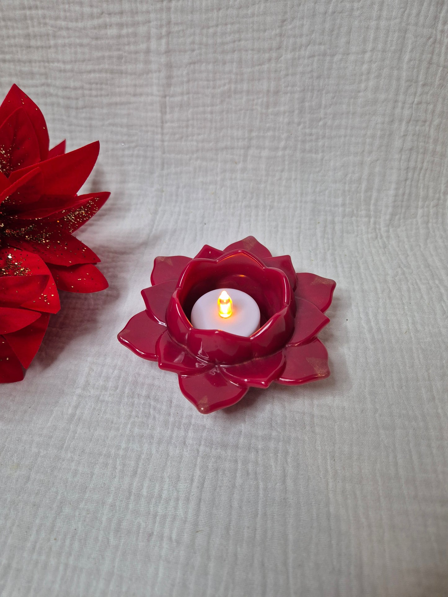 Teelichthalter "Lotusblüte" in verschiedenen Varianten