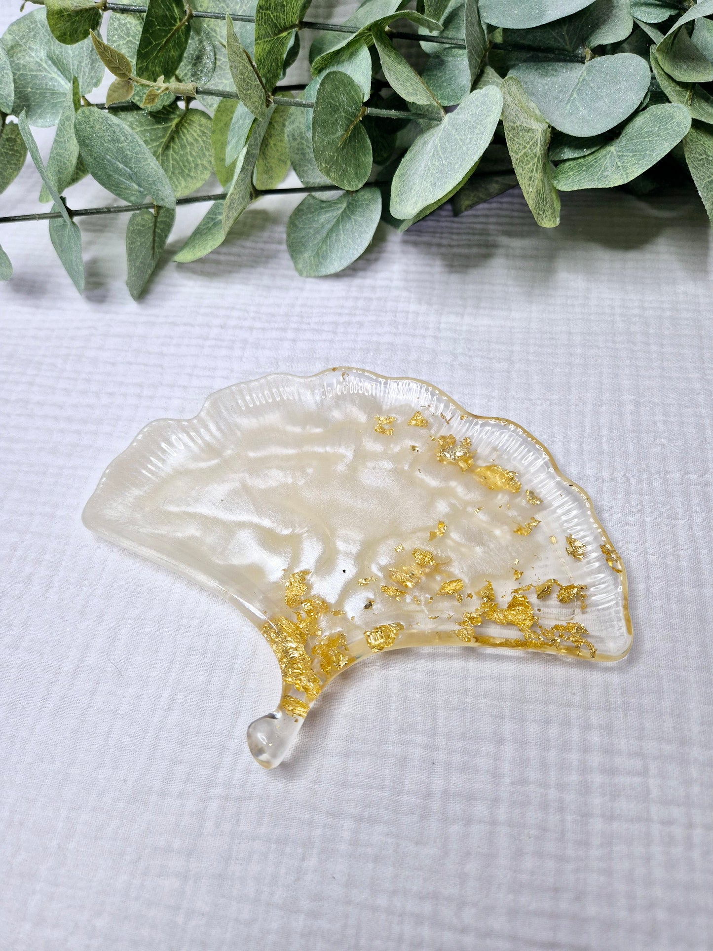 Dekotablett "Ginkoblatt"