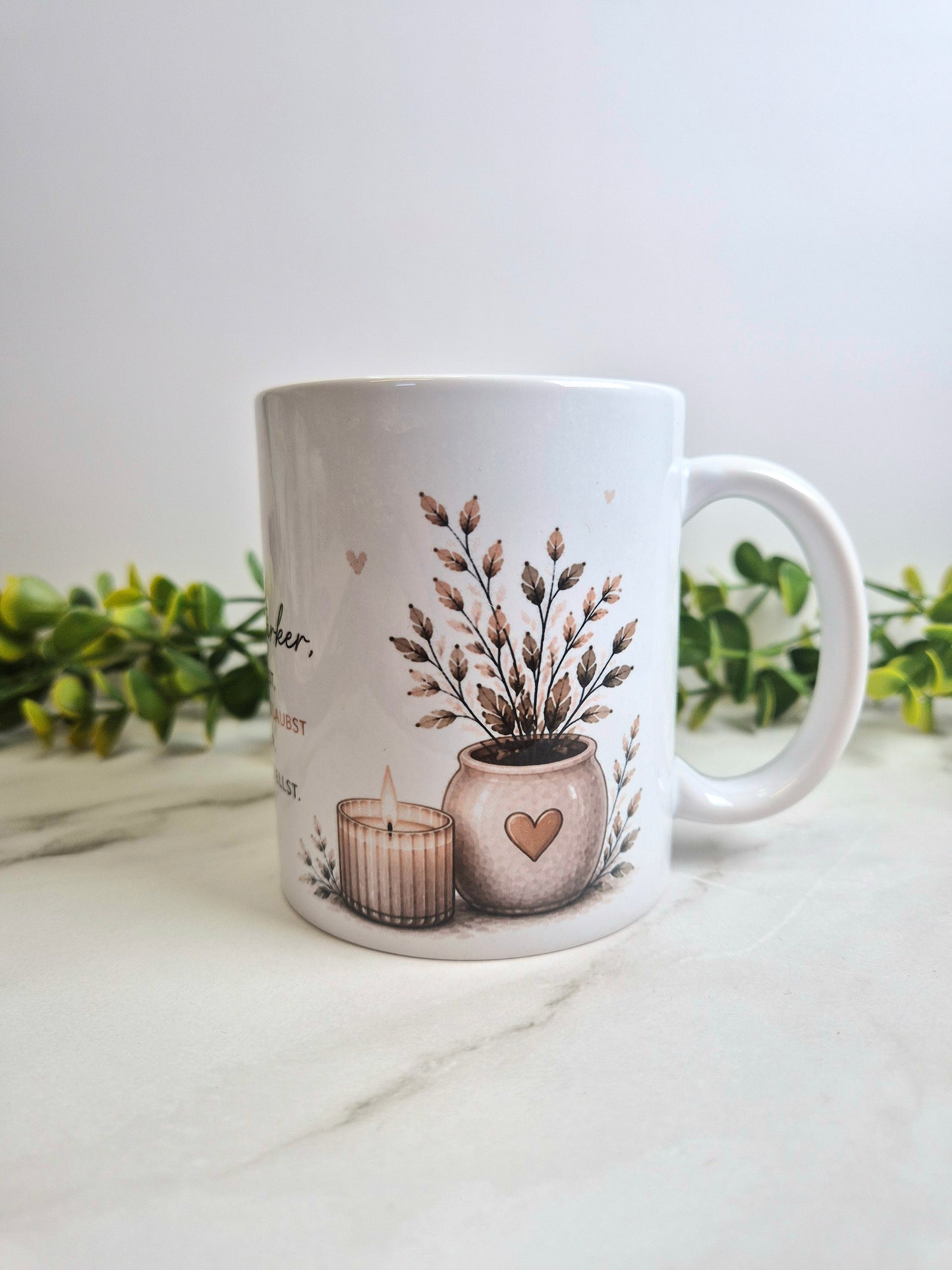 Keramiktasse "Du bist stärker"