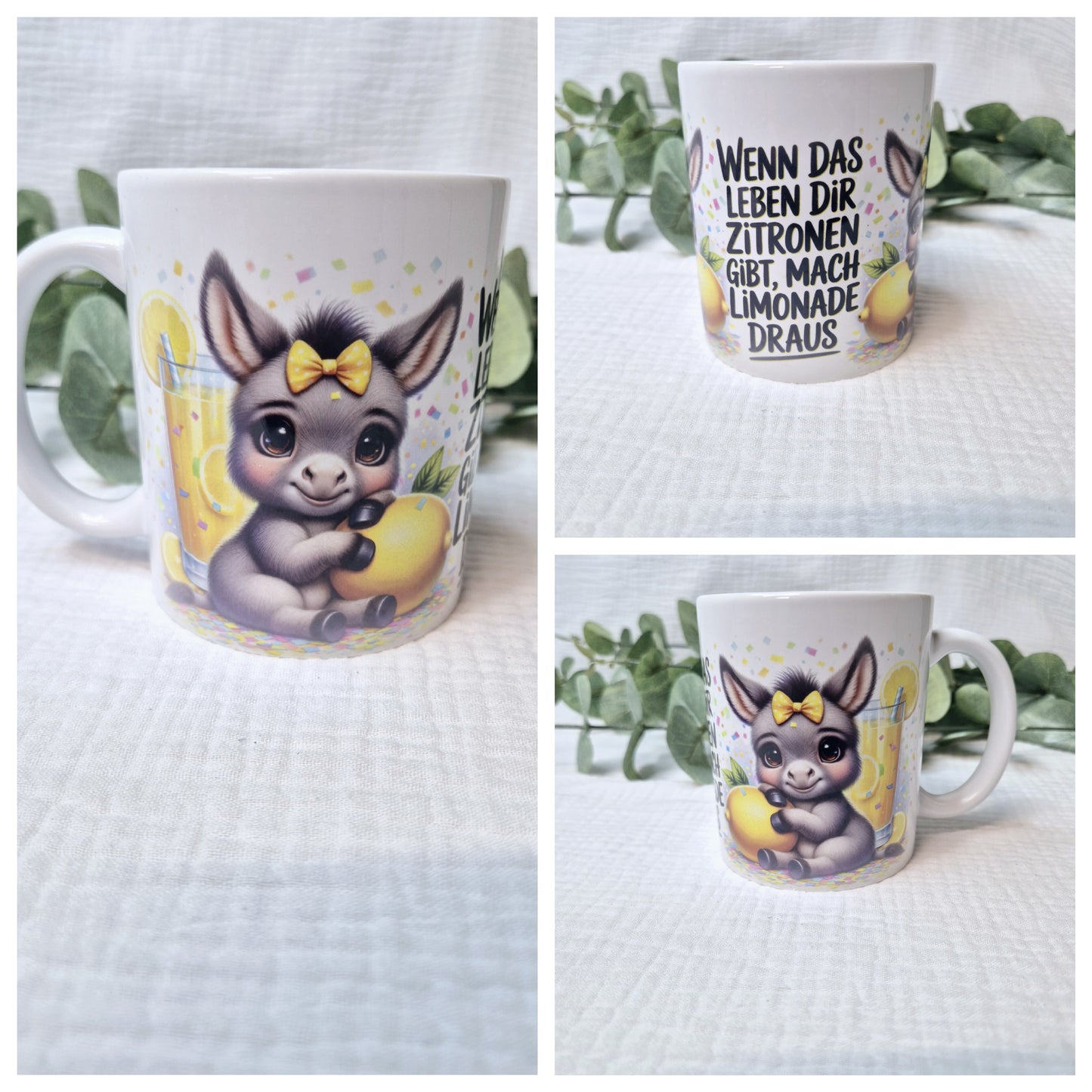 Keramiktasse "Zitronen"