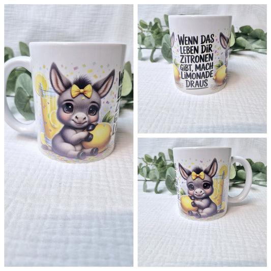 Keramiktasse "Zitronen"