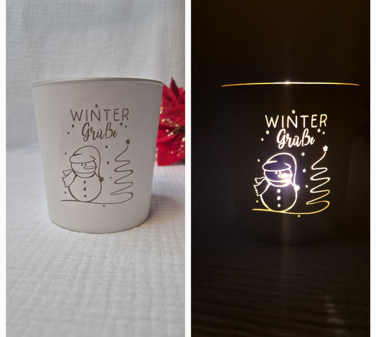 Windlicht "Winter" verschiedene Varianten