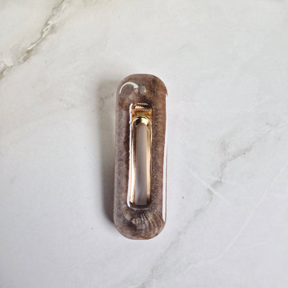 Haarspange in Champagne Almond verschiedene Varianten