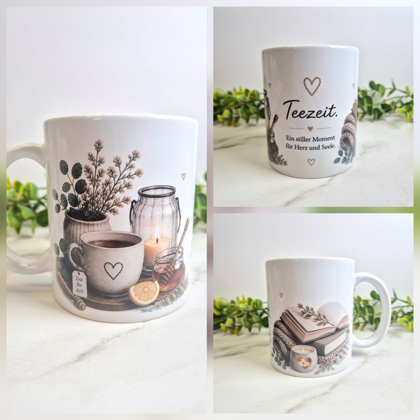 Keramiktasse "Teezeit"