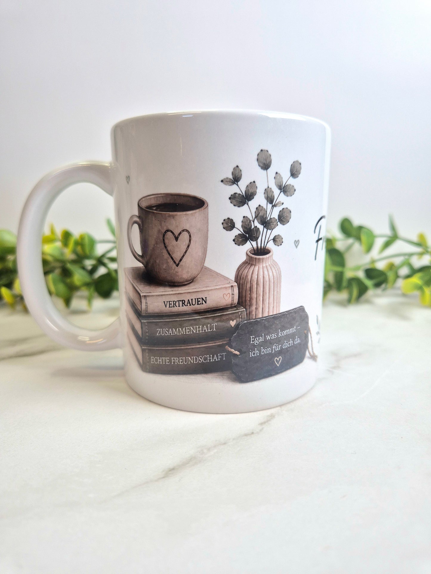 Keramiktasse "Freundschaft"