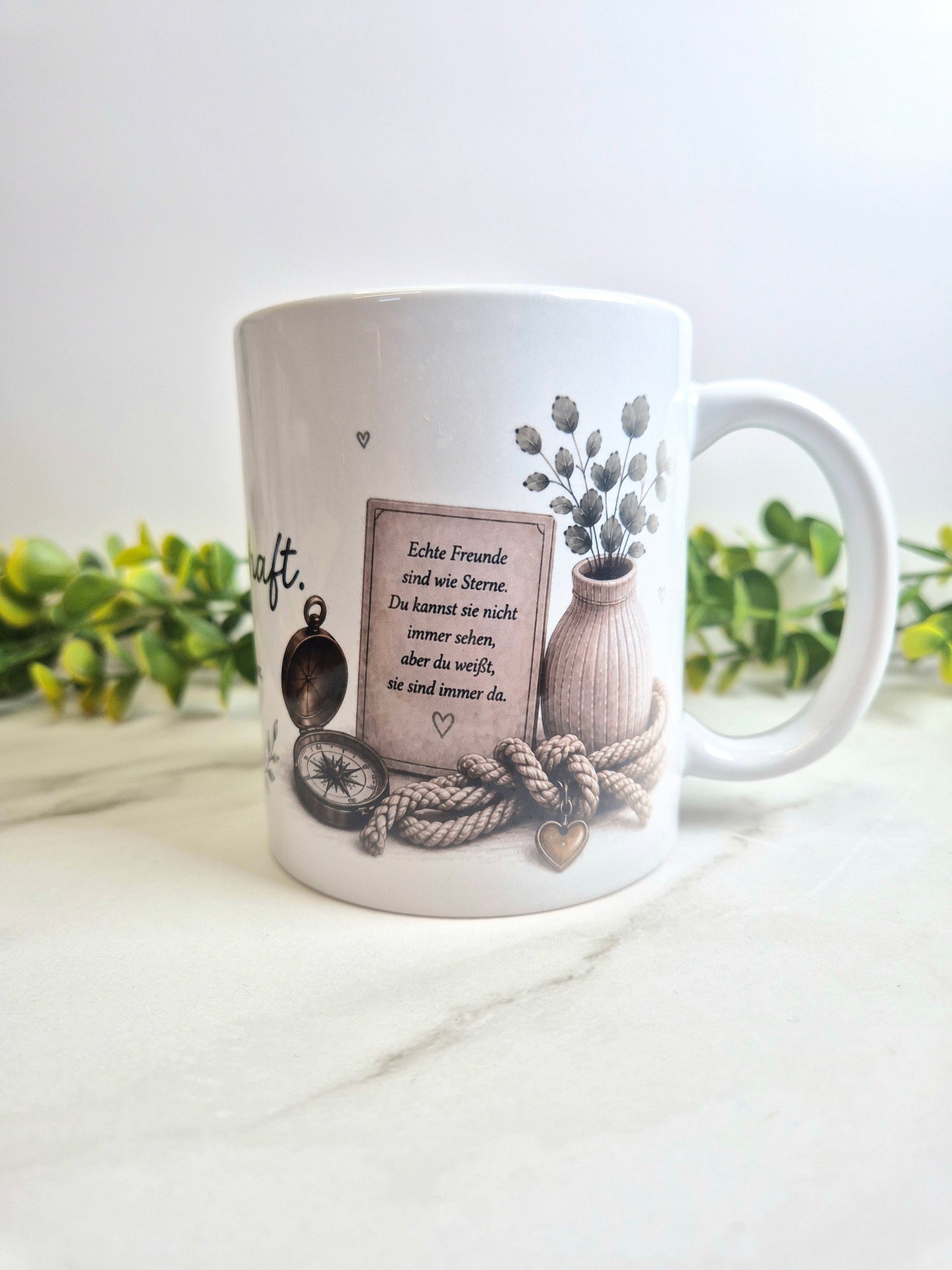 Keramiktasse "Freundschaft"