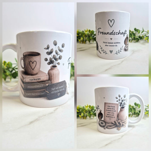 Keramiktasse "Freundschaft"