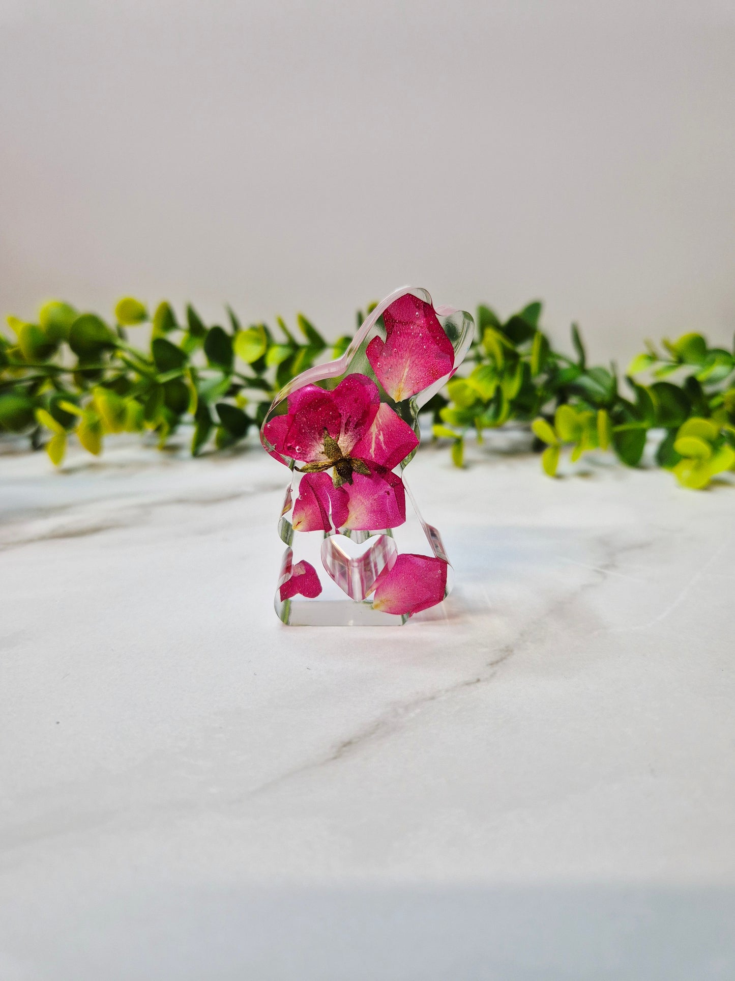 Dekohasen mit echten Blüten