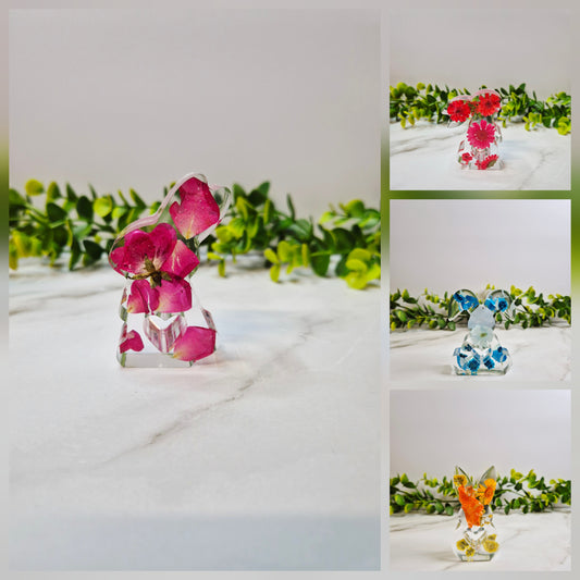 Dekohasen mit echten Blüten