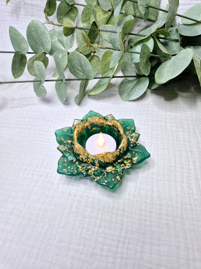 Teelichthalter "Lotusblüte" in verschiedenen Varianten