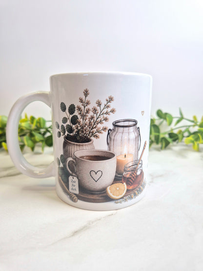 Keramiktasse "Teezeit"
