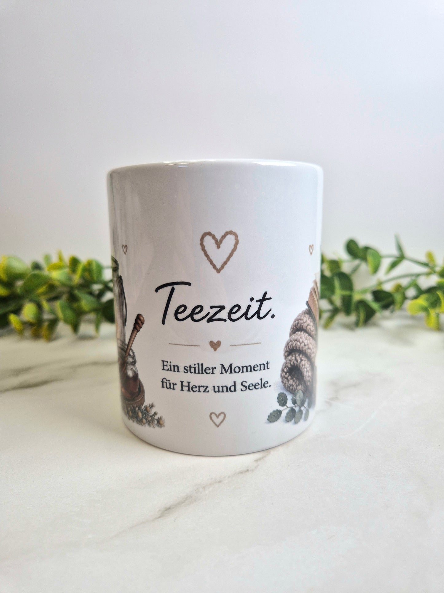 Keramiktasse "Teezeit"