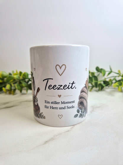 Keramiktasse "Teezeit"