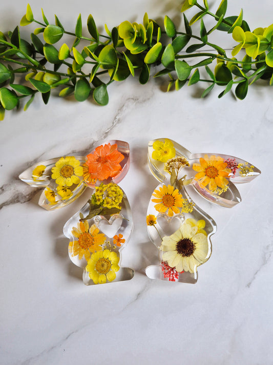 Dekohasen 2er Set mit echten Blüten