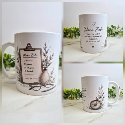 Keramiktasse "Deine Ziele"